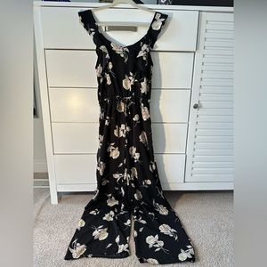 Altar’d State - Black Floral Jumpsuit